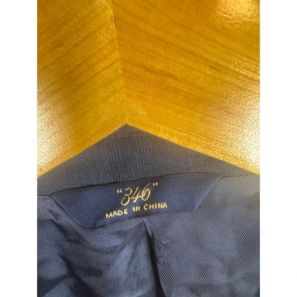 Brooks Brothers 346 Madison Fit Suit Navy Blue 48R Mens‎ Wool 36X30
